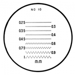 Mitutoyo comparator reticle 183-111.