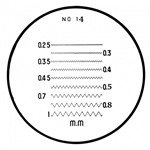 Mitutoyo comparator reticle 183-115.