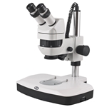Motic K-400 LED Stereo Microscope on Lighted Post Stand