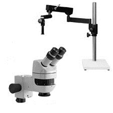 Motic K-400 Stereo Microscope on Articulated Arm