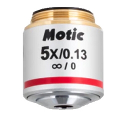 Motic Upright Metallurgical LD Plan Achromat 5x Objective