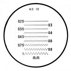 Mitutoyo comparator reticle 183-111.