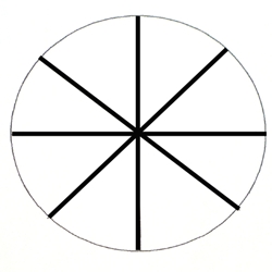 KR304 45 degree increment reticle