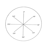 KR304A 45 degree increment reticle