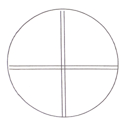 KR309 double crossline reticle