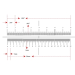 Stage micrometer double scale 0.8"/ 160 divisions and 20 mm/ 200 divisions KR898