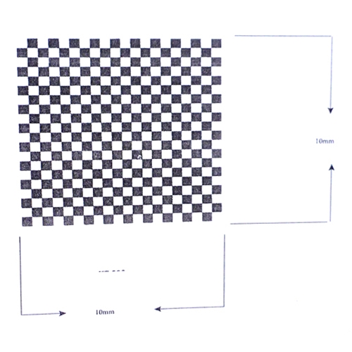 Reticle Checker Board 0.5mm Squares 400 Total