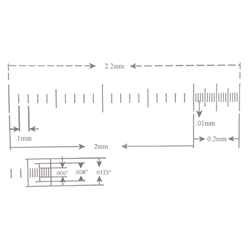 Stage Micrometer 2.2mm KR873
