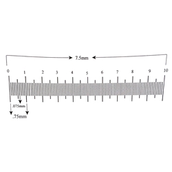 Ruler reticle