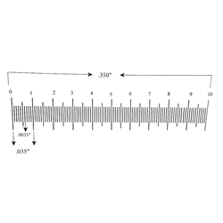 Ruler reticle