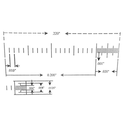 Ruler reticle