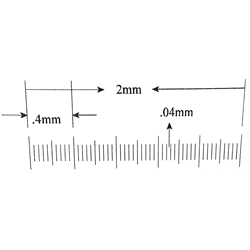 Ruler reticle