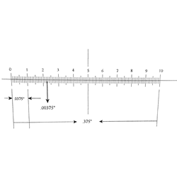 Ruler reticle