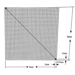 KR474 Grid Reticle 1,600 Squares 4mm x 4mm