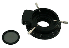 Polarizing LED ring light for stereo microscope use LED Polarizing Ring Light